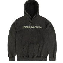 Hoodies*thisisneverthat T-Logo LT Hoodie Washed Black