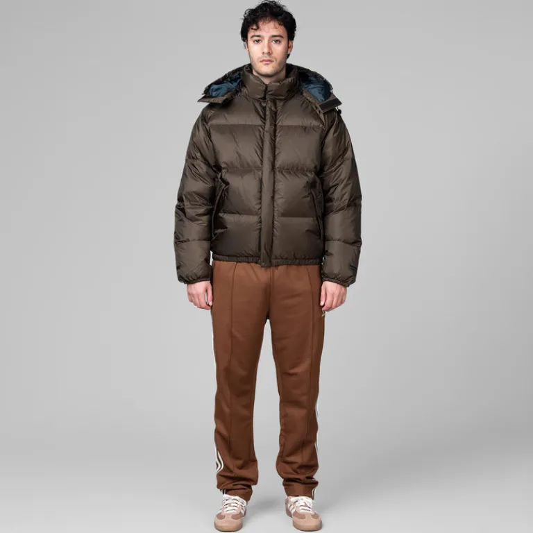 Jacken*thisisneverthat *Gore-Tex Windstopper* Down Puffer Jacket Olive Brown