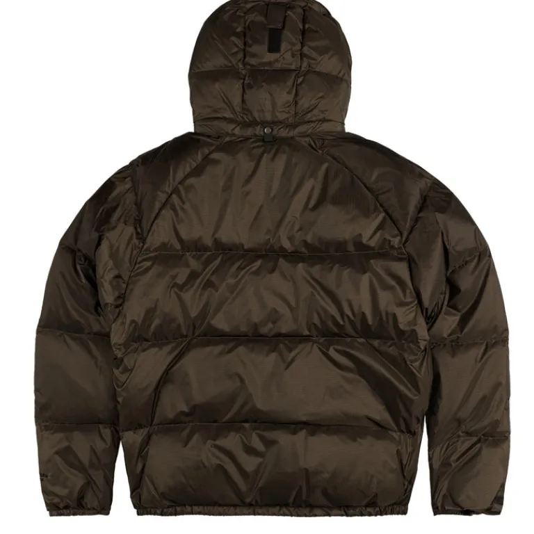 Jacken*thisisneverthat *Gore-Tex Windstopper* Down Puffer Jacket Olive Brown
