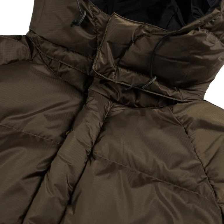 Jacken*thisisneverthat *Gore-Tex Windstopper* Down Puffer Jacket Olive Brown