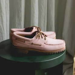 Leder Sneaker|Loafer*Timberland Authentics 3 Eye Classic Lug Medium Pink