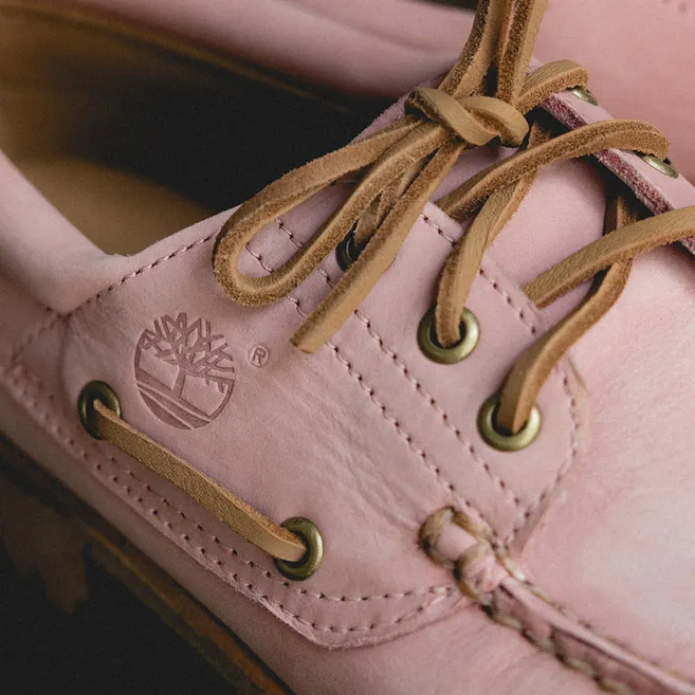 Leder Sneaker|Loafer*Timberland Authentics 3 Eye Classic Lug Medium Pink