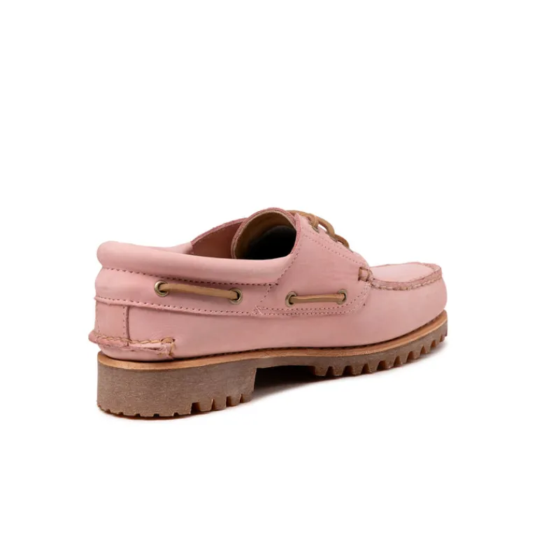 Leder Sneaker|Loafer*Timberland Authentics 3 Eye Classic Lug Medium Pink