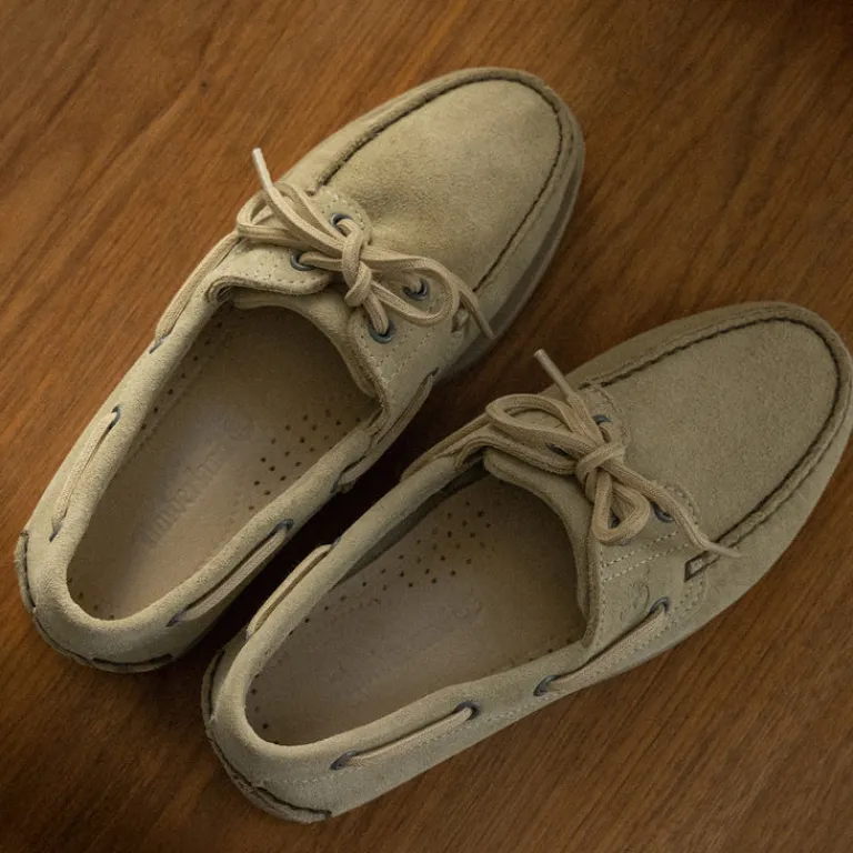 Leder Sneaker|Loafer*Timberland Classic Boat Shoe Light Green