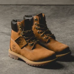 Leder Sneaker|High-Top Sneaker*Timberland Premium 6-Inch Lace Up Boot W *Waterproof* Wheat