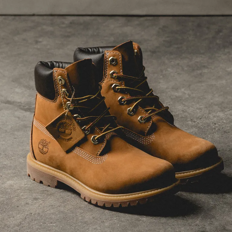 Leder Sneaker|High-Top Sneaker*Timberland Premium 6-Inch Lace Up Boot W *Waterproof* Wheat