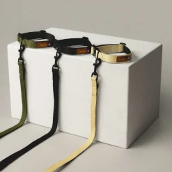 Hundezubehör*Trekk by Asphaltgold Trekk Dog Collar Olive / Black