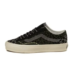 Leder Sneaker*Vans Premium Old Skool 36 Cheetah Dried Kelp Green / Black