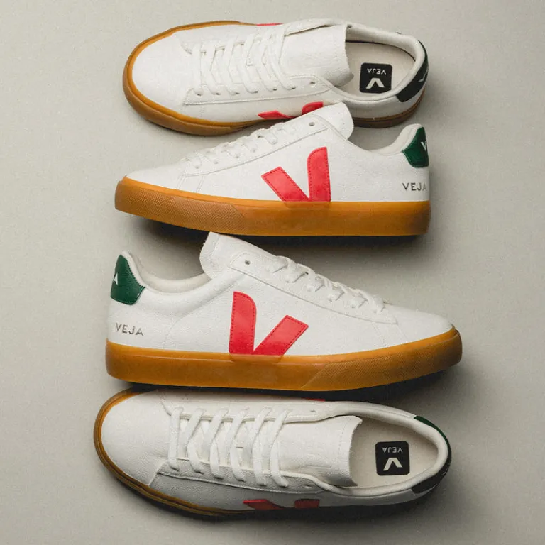 Weiße Sneaker*Veja Campo Chromefree Leather Extra White / Pekin / Poker