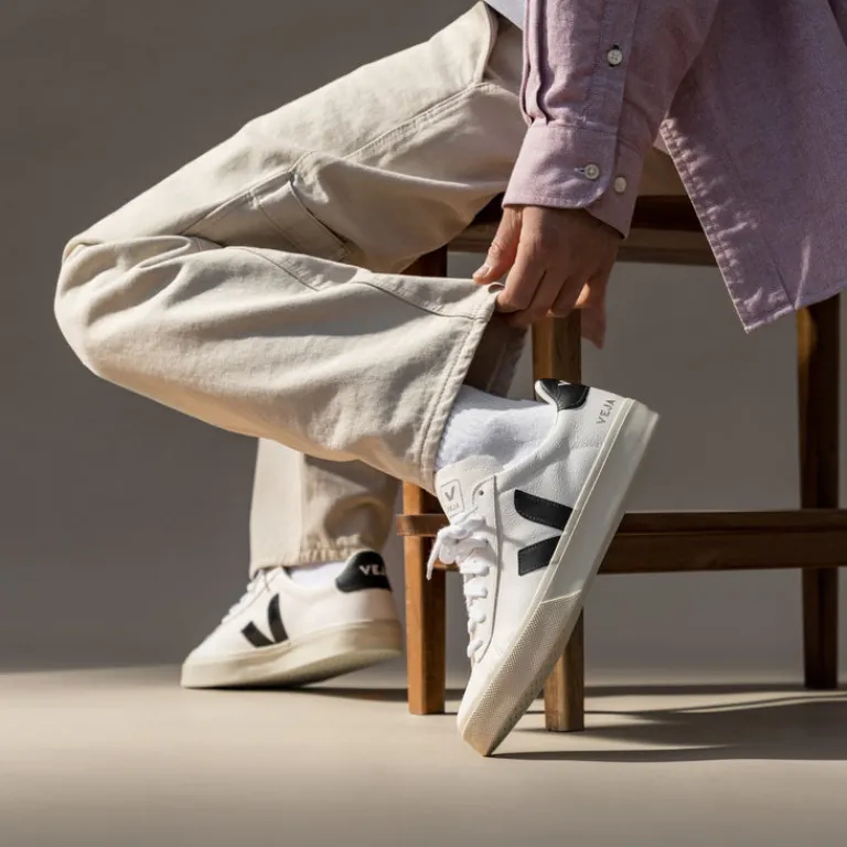Weiße Sneaker*Veja Campo Chromefree Leather White / Black