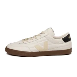 Terrace Casual Sneaker|Weiße Sneaker*Veja Panenka *O.T. Leather* White / Black / Bark