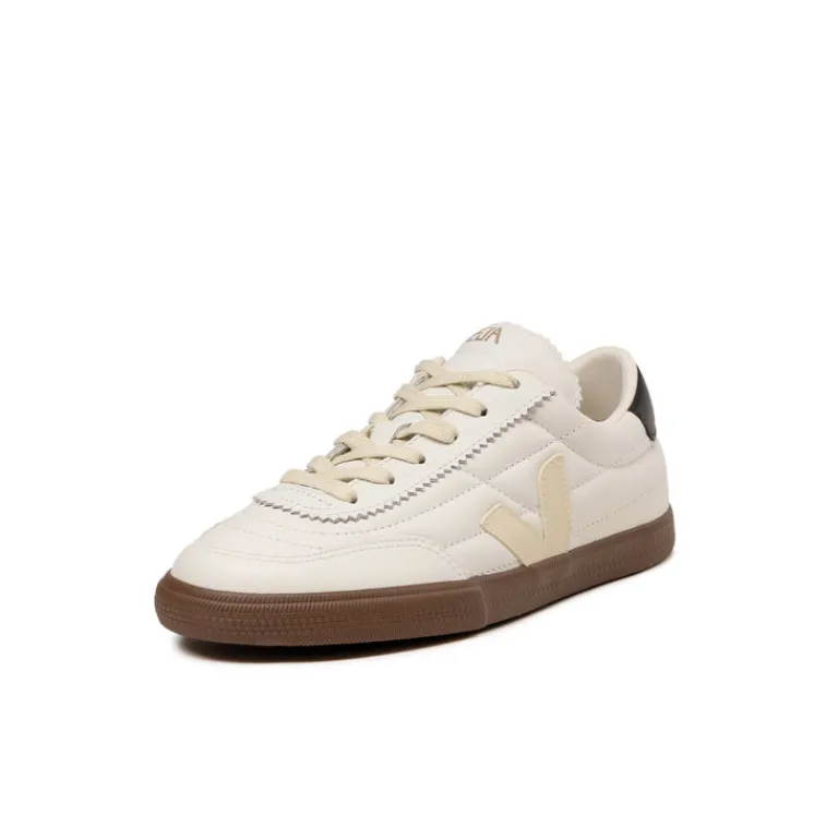 Terrace Casual Sneaker|Weiße Sneaker*Veja Panenka W *O.T. Leather* White / Black / Bark