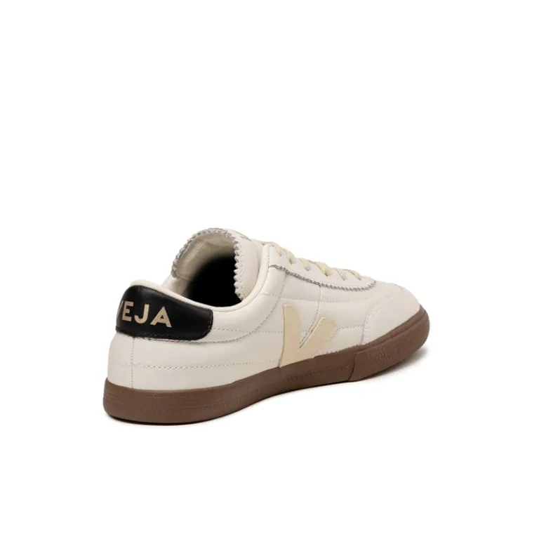 Terrace Casual Sneaker|Weiße Sneaker*Veja Panenka W *O.T. Leather* White / Black / Bark