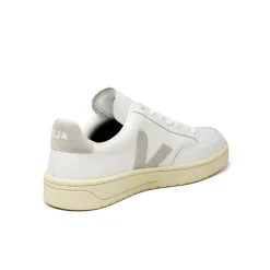 Weiße Sneaker*Veja V-12 Leather Extra White / Light Grey