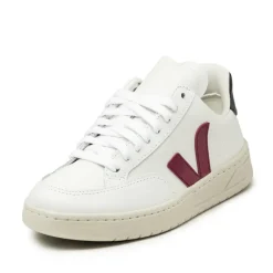 Weiße Sneaker*Veja V-12 Leather W Extra White / Marsala / Nautico