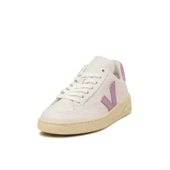 Weiße Sneaker*Veja V-12 Leather W Extra White / Orchid