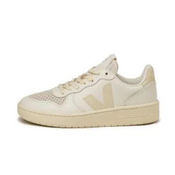 Weiße Sneaker*Veja V-10 Leather W Pure / Claire