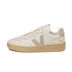 Weiße Sneaker*Veja V-90 O.T. W White / Light Grey / Natural