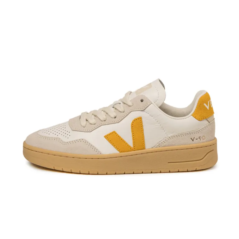 Weiße Sneaker*Veja V-90 O.T. W Extra White / Toscane / Natural
