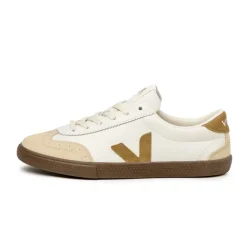 Weiße Sneaker*Veja Volley *O.T. Leather* White / Tent / Bark