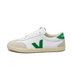 Weiße Sneaker*Veja Volley W *Canvas* White / Emeraude