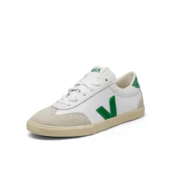 Weiße Sneaker*Veja Volley W *Canvas* White / Emeraude