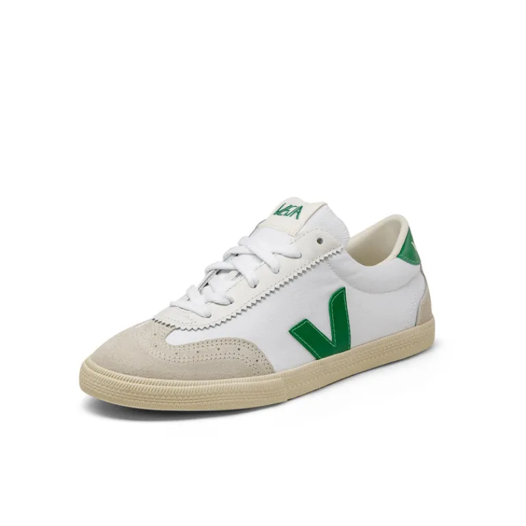 Weiße Sneaker*Veja Volley W *Canvas* White / Emeraude