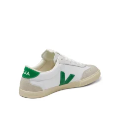 Weiße Sneaker*Veja Volley W *Canvas* White / Emeraude