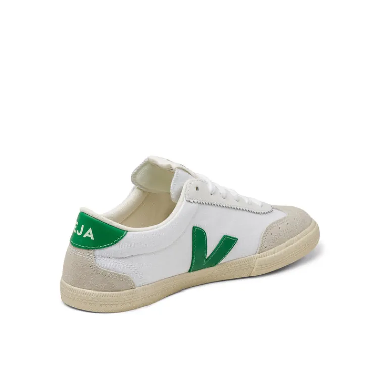 Weiße Sneaker*Veja Volley W *Canvas* White / Emeraude