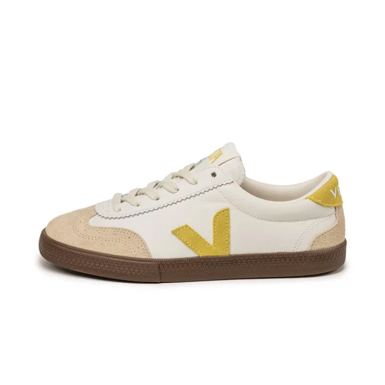 Weiße Sneaker*Veja Volley W *O.T. Leather* White / Liquor / Bark